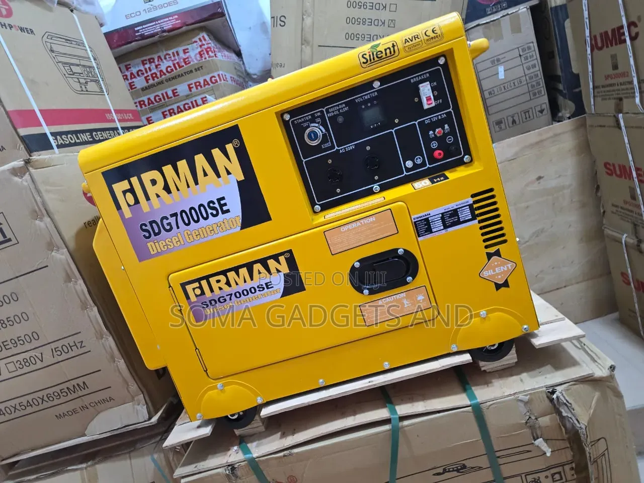 Firman Diesel Soundproof Generator (6.5kva)100%copper Coil