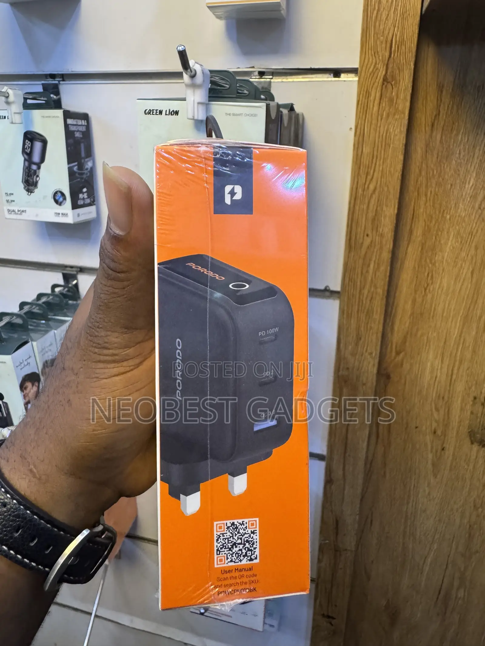 Porodo Nexora 100w 3 Port Wall Charger