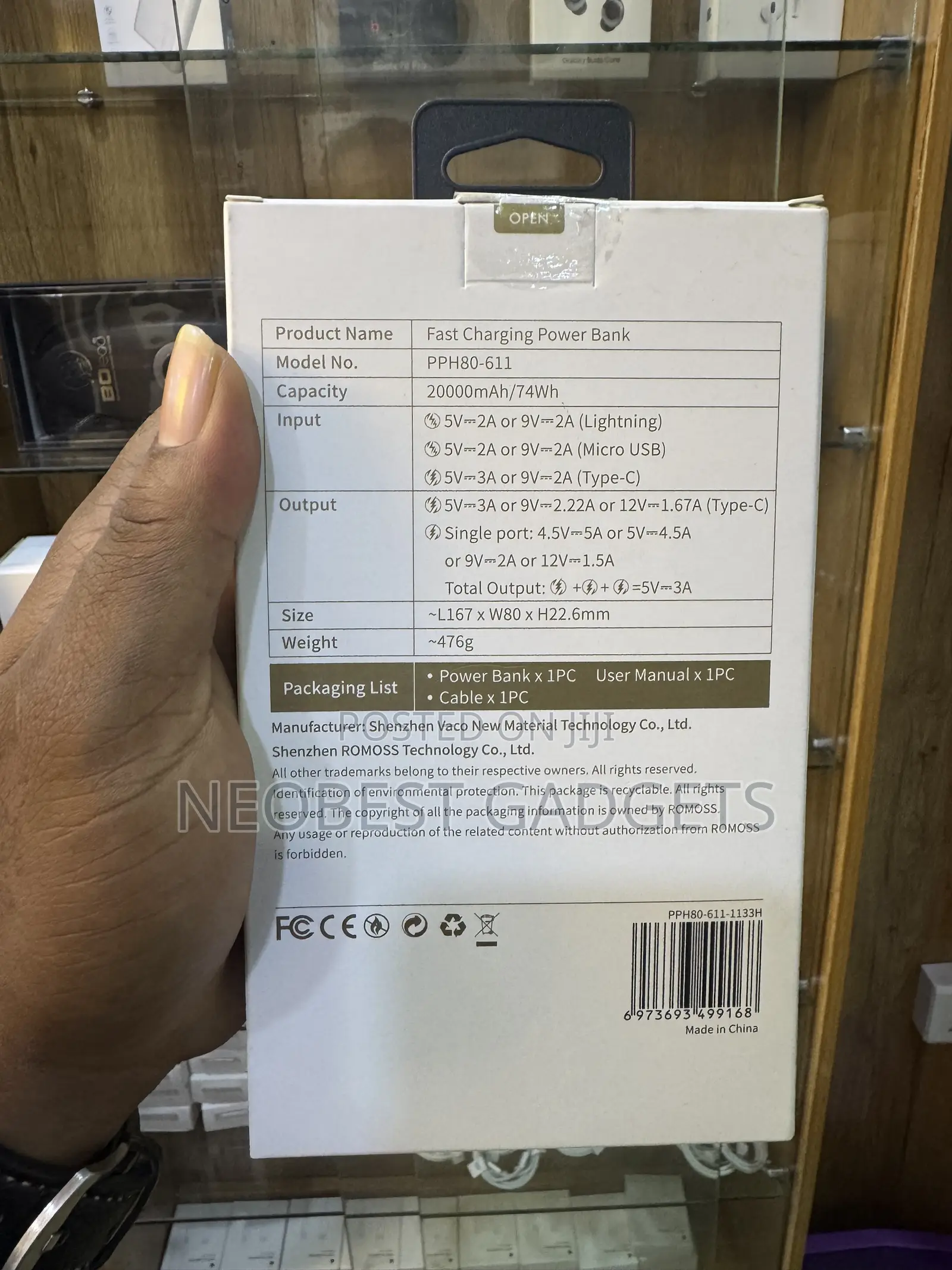 Romoss 20,000mAh Power Bank