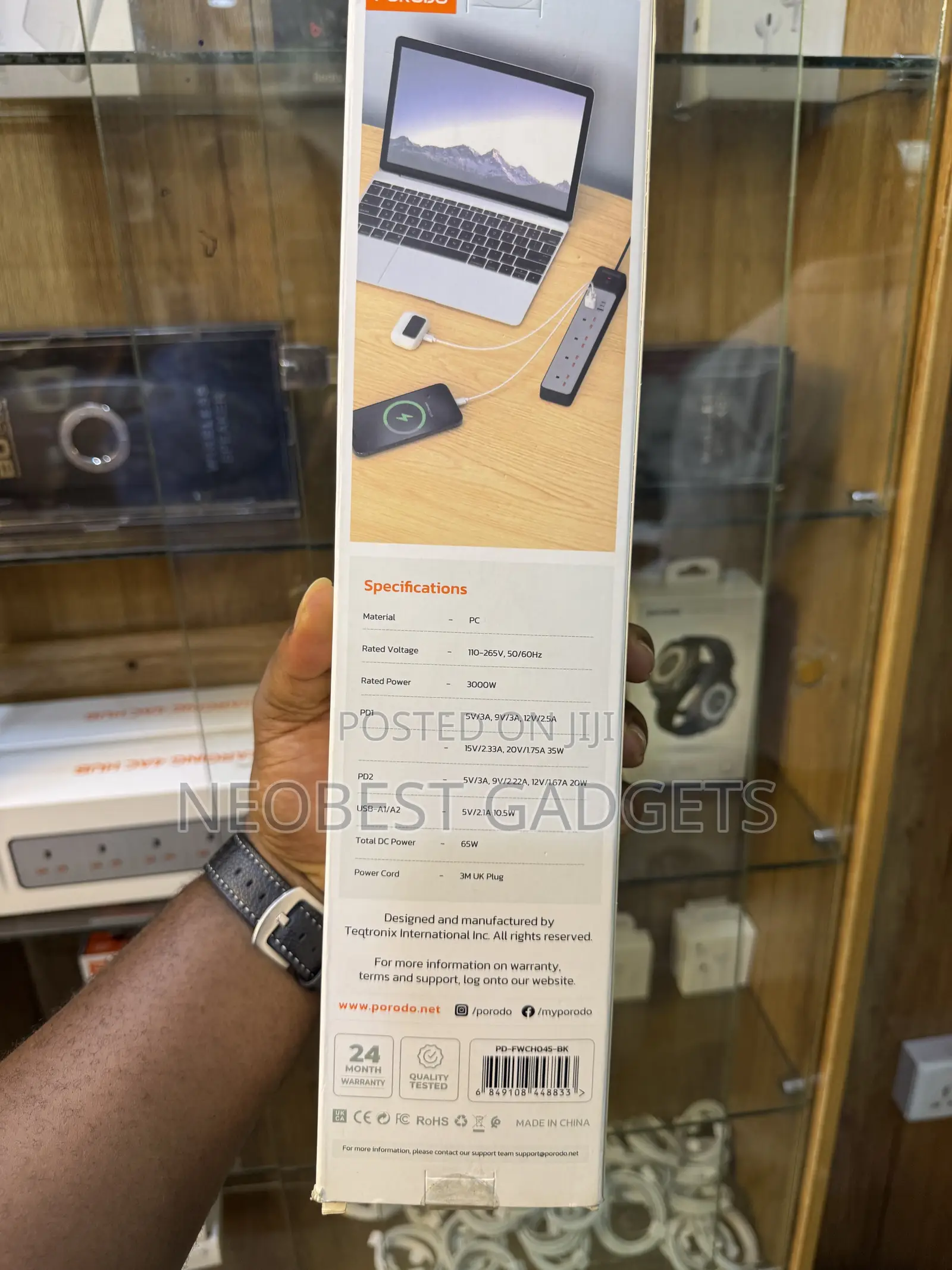 Porodo 3000w Power Strip