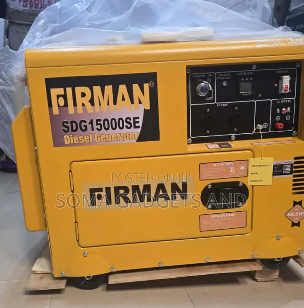 Powerful Firman Diesel Soundproof Gen 12.5kva 100% Copper Coil