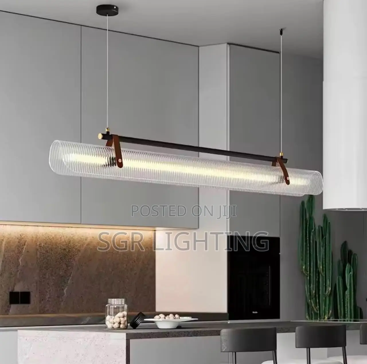 Modern Minimalist Linea Creative Acrylic Rectangle LED Hanging
