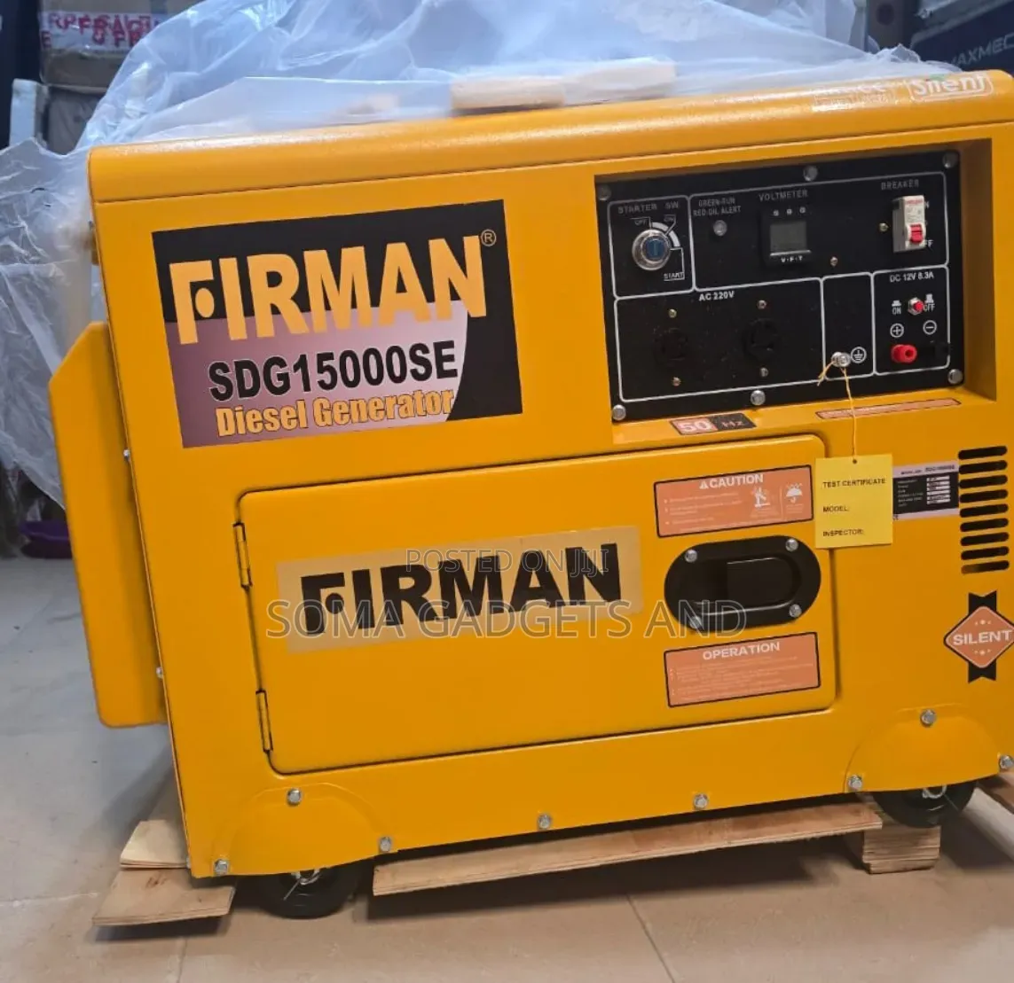 Come I Have Original Firman Diesel Soundproof Gen 1years Wty 12.5kva