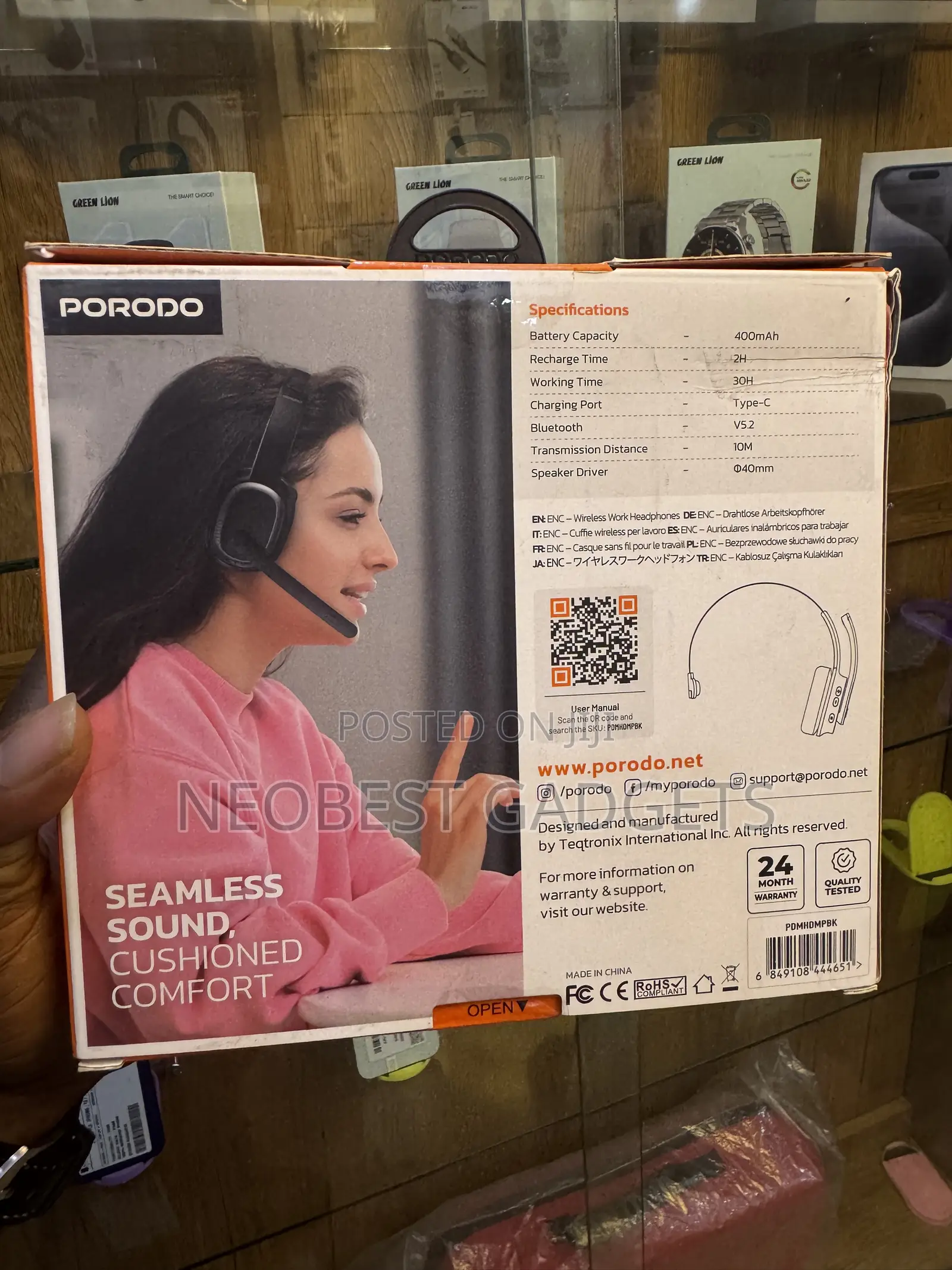 Porodo ENC Wireless Headphones
