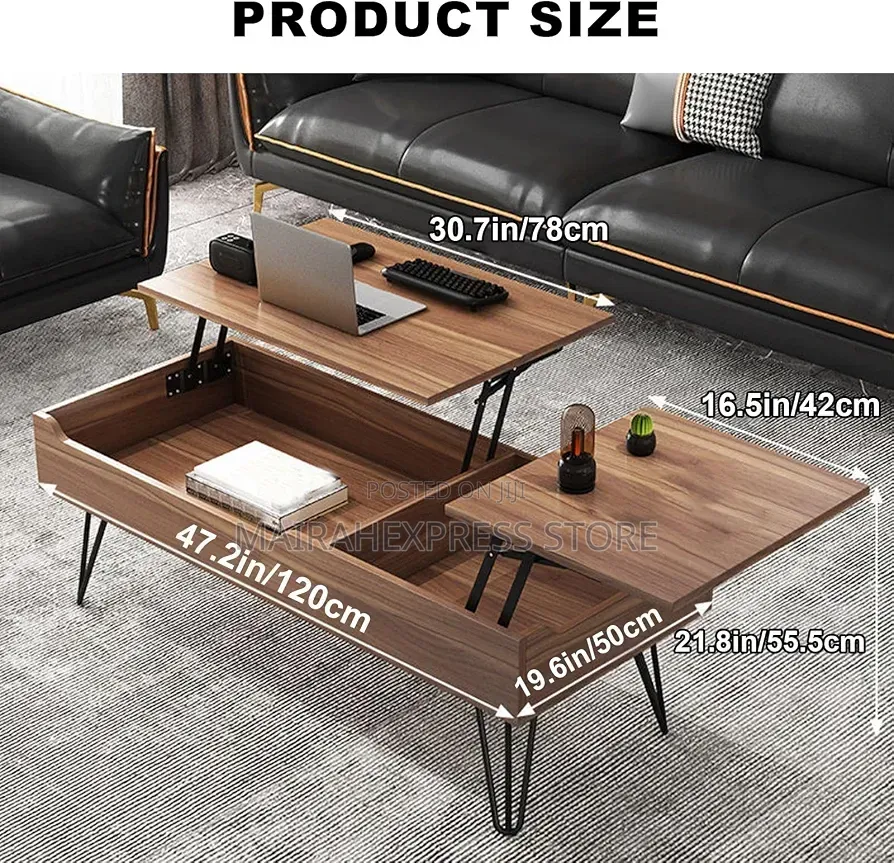 Lift Top Foldable Multifunctional Coffee Table T. S