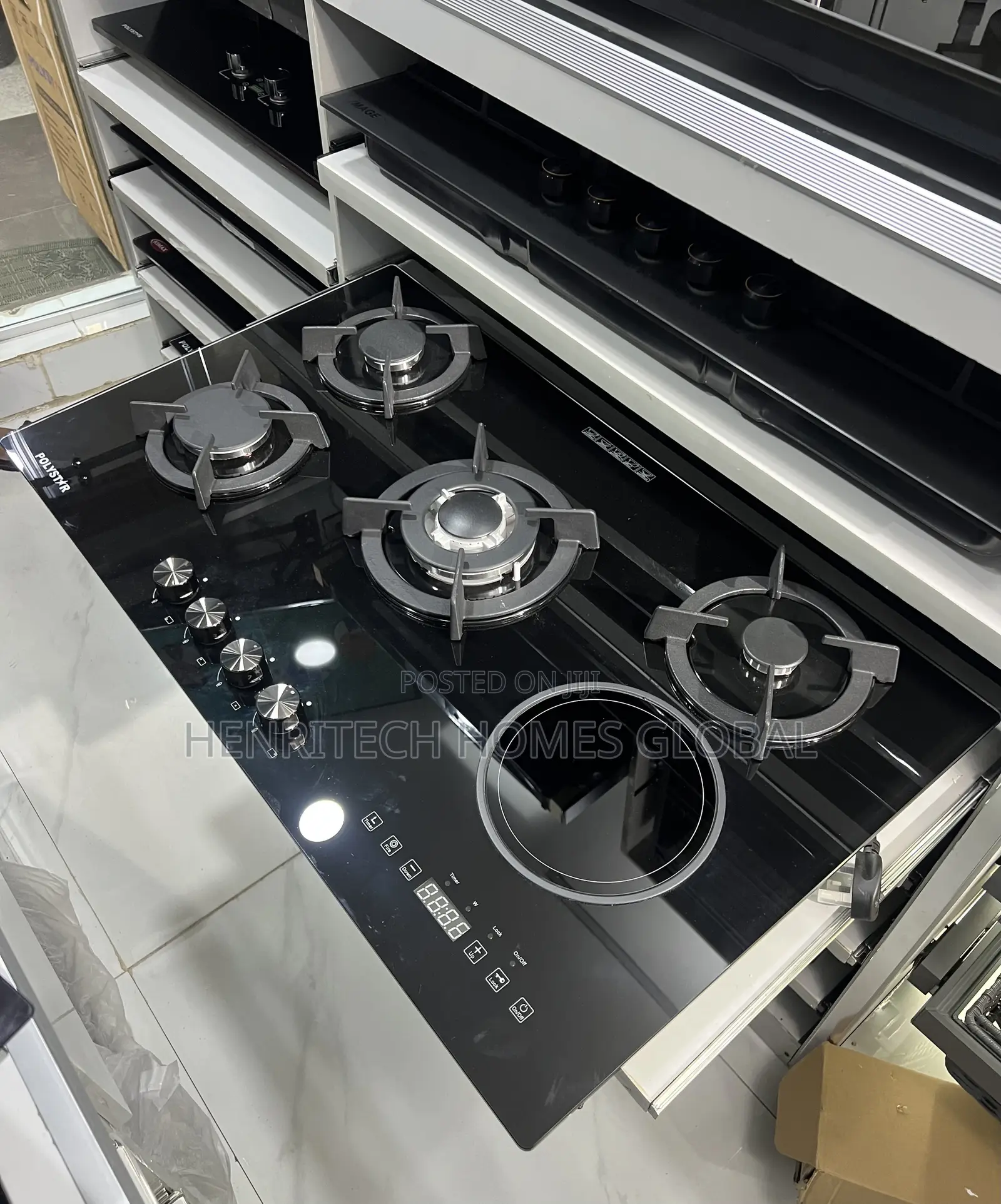 High Quality POLYSTAR 3+1 Smart Inverter Gas Cooker With Safety Lock