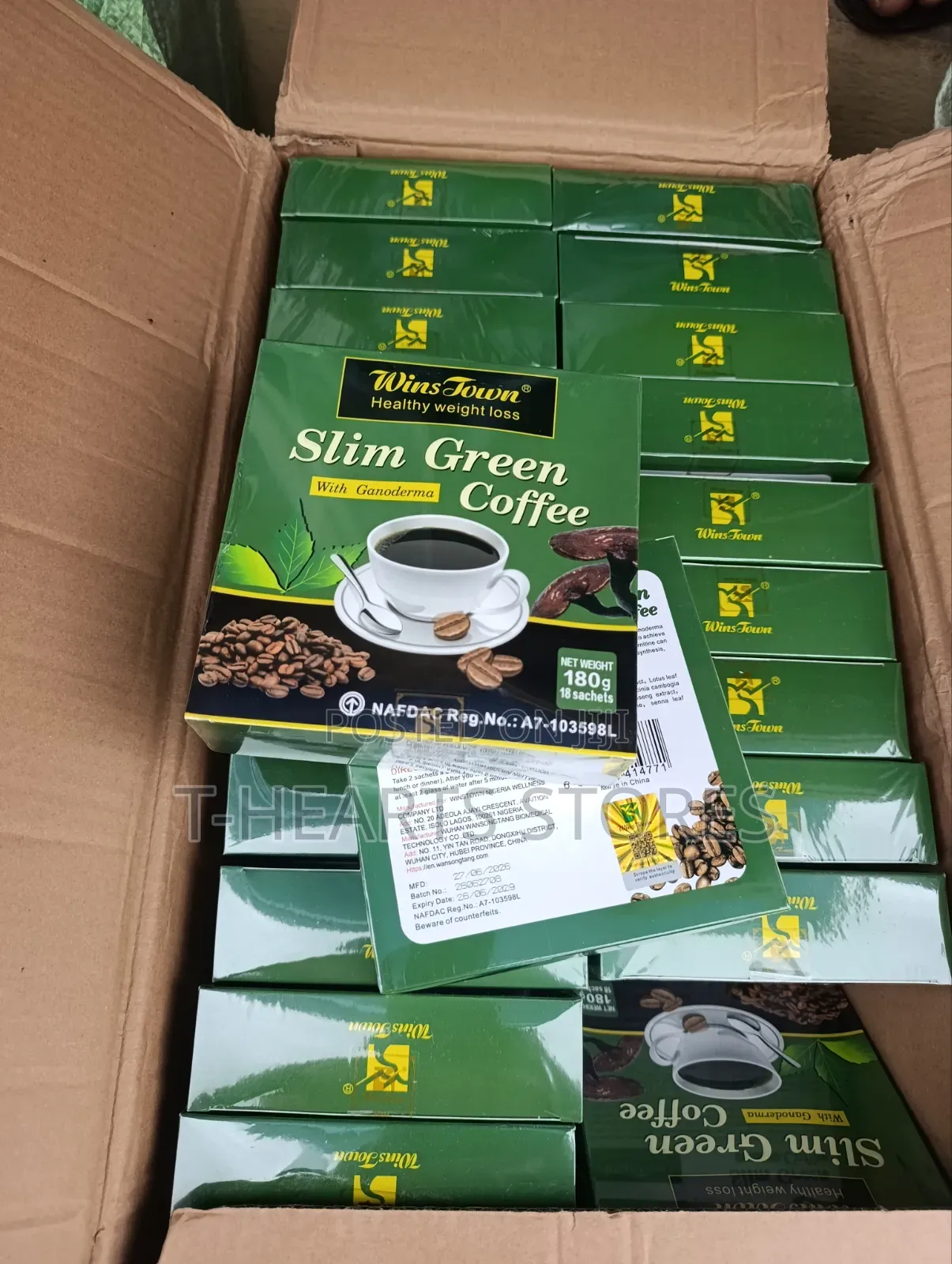 WinsTown Slim Green Coffee With Ganoderma (Wholesales)
