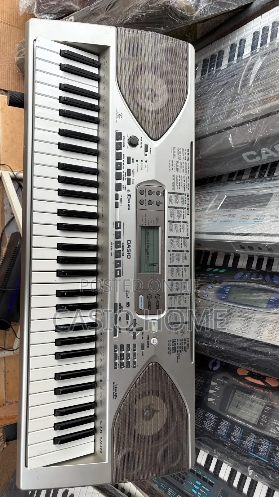 Neat Working 5 Octaves Casio CTK Keyboard Piano With Power Adapter