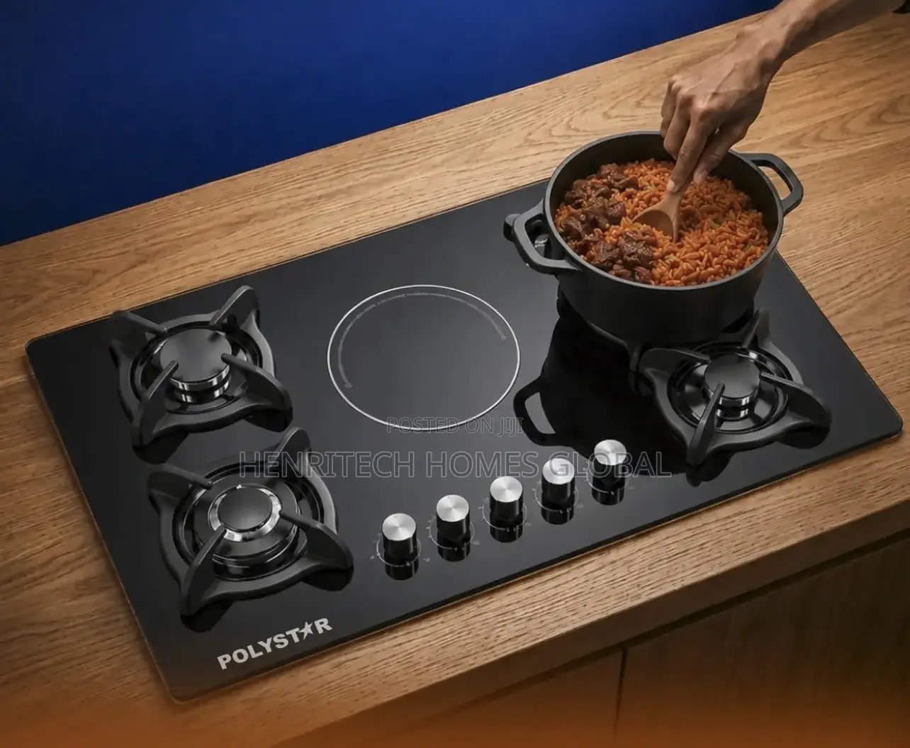 High Quality Polystar 4+1 Premium Gas Cooker