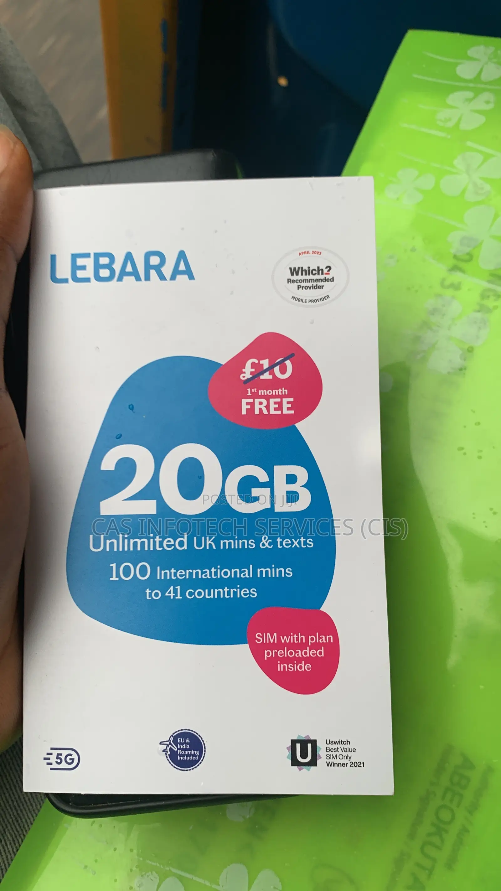 UK Lebara Physical Sim Card