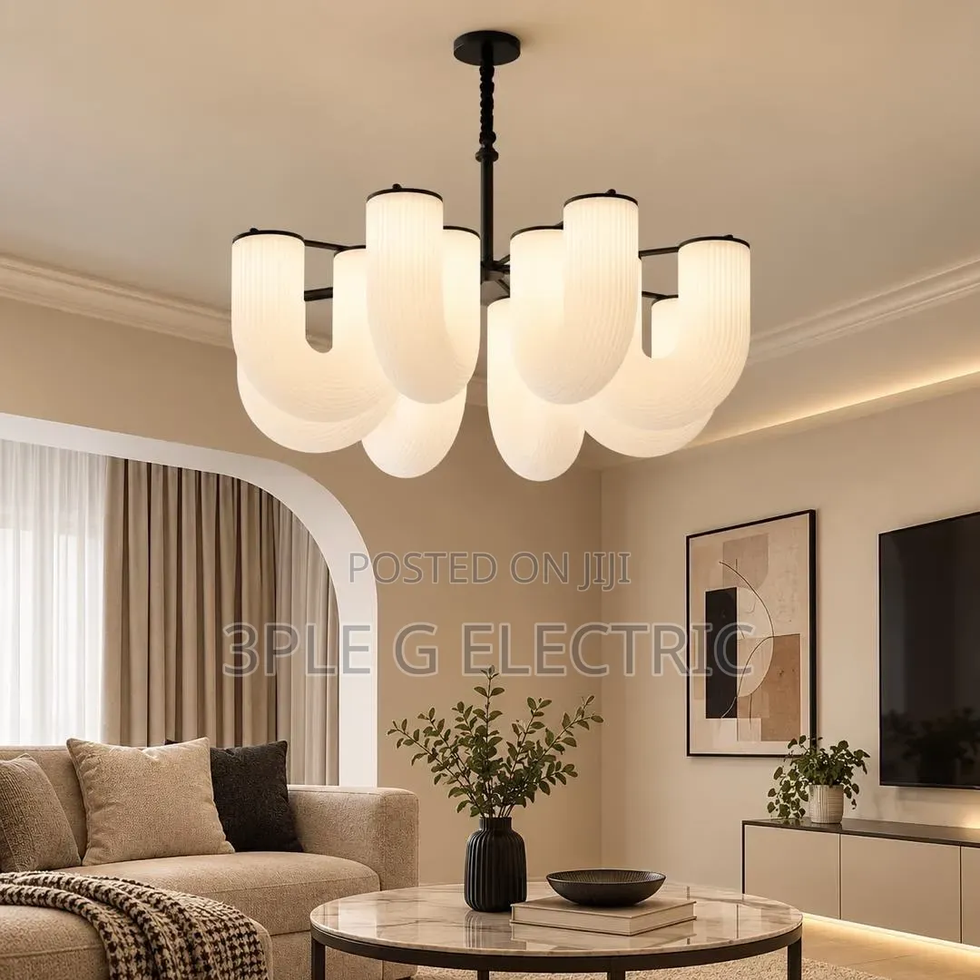 8 Hand Chanderlier Light 3 Colours