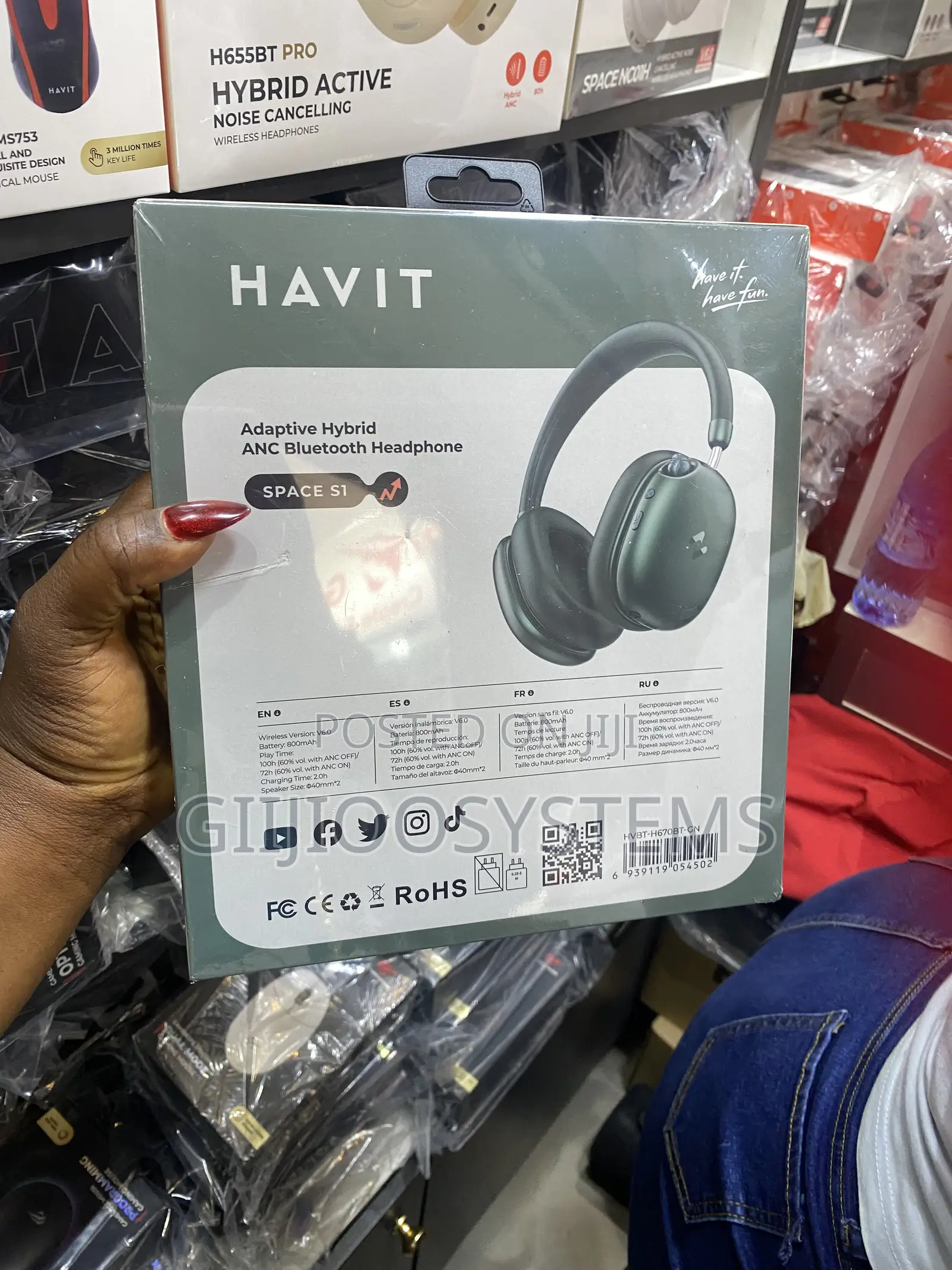 🎧 Havit H670bt Space S1 Anc Headphones