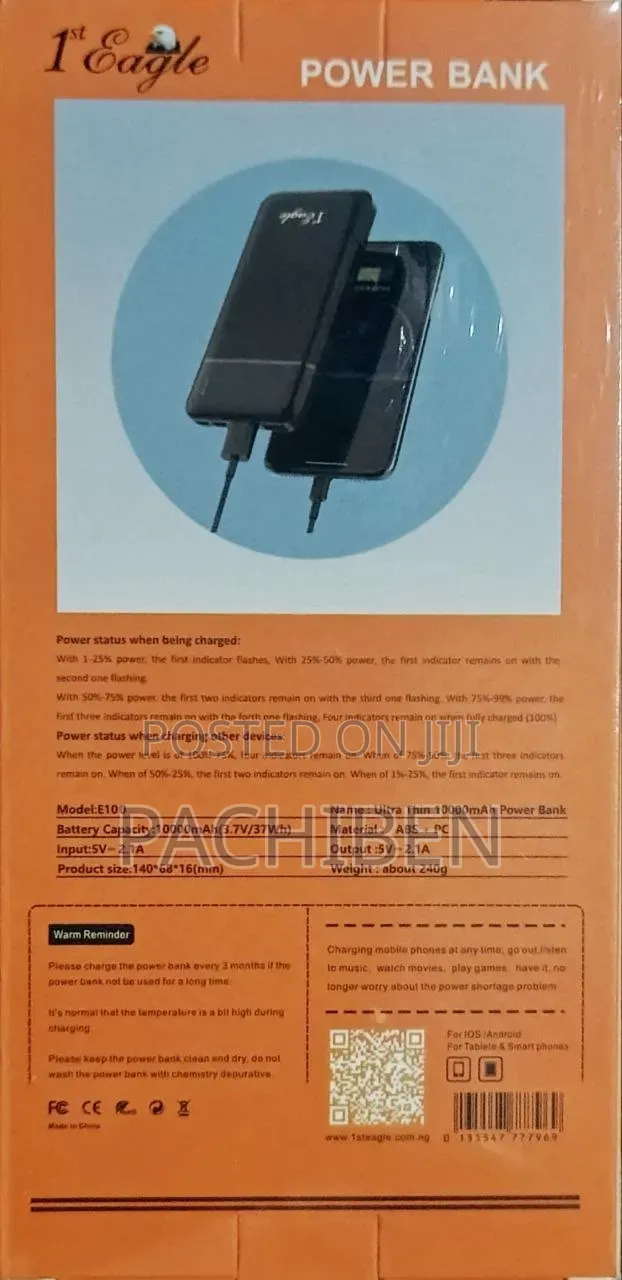 1st Eagle 10,000 Mah Powerbank