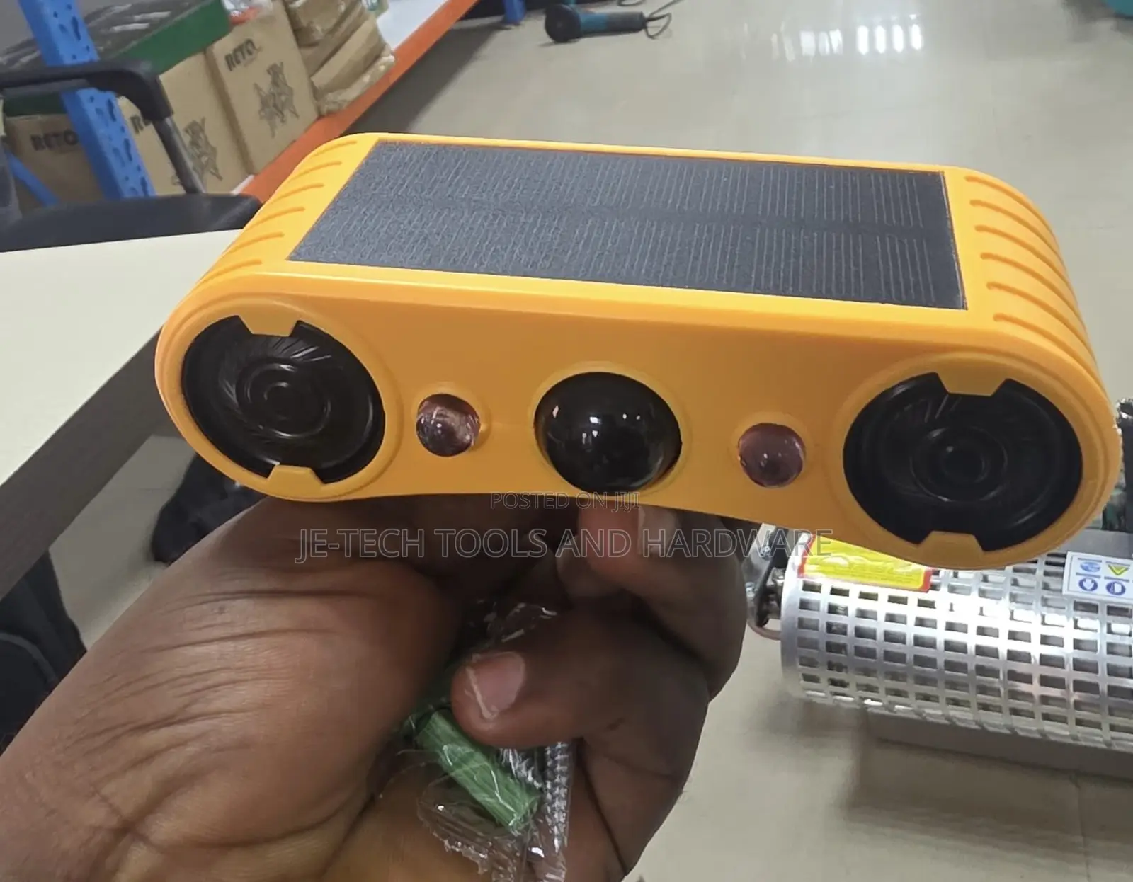 Solar Outdoor Motion Sensor Alarm Security & Animal Deterrent Device