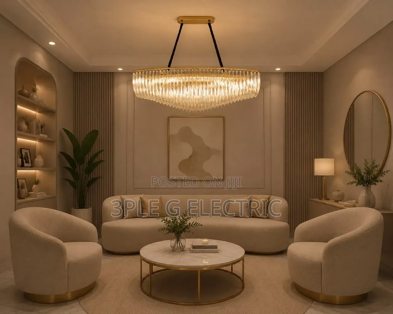 Size 120cm * 350 
Chandelier
