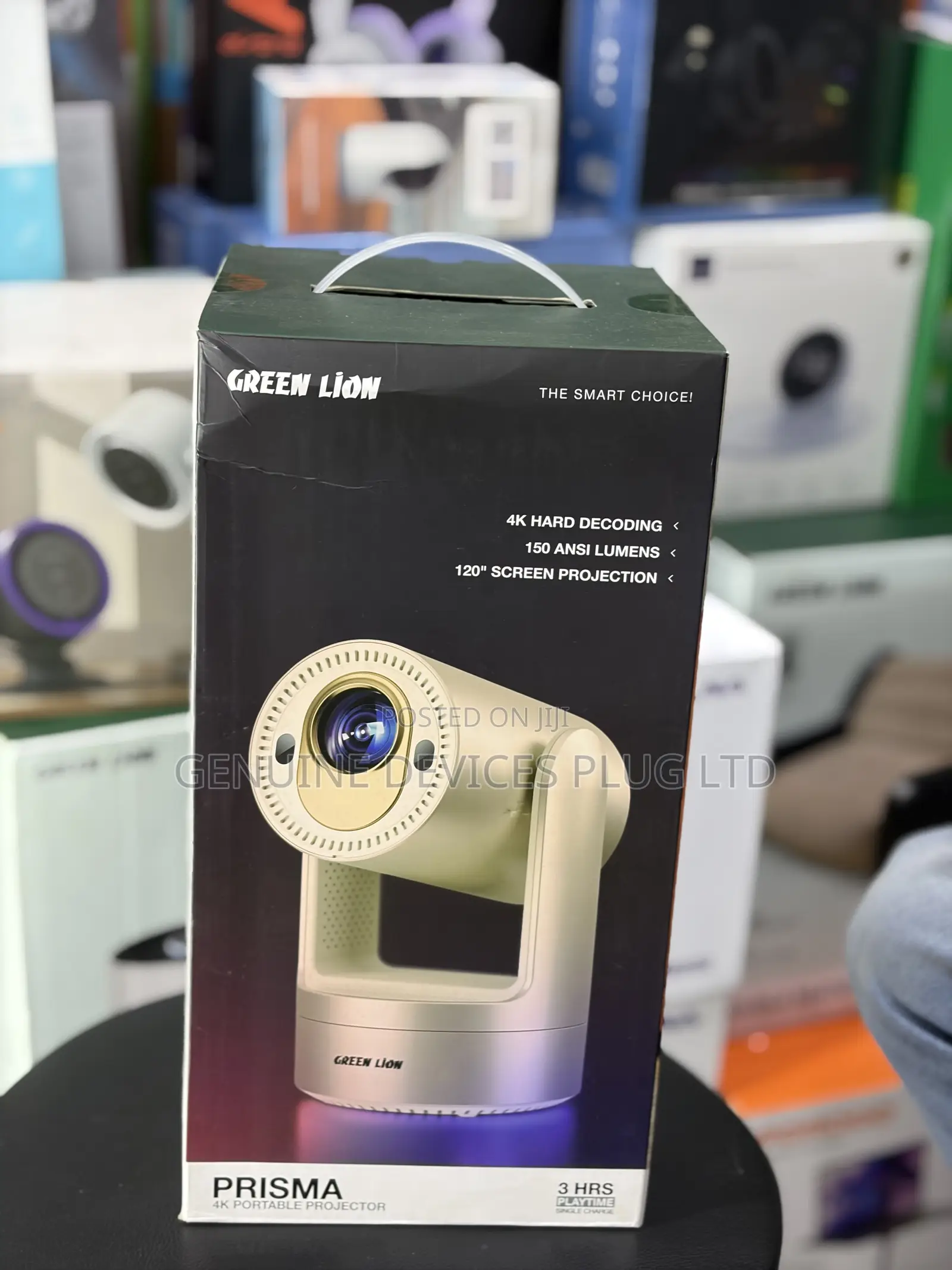 Green Lion Mini Projector, Portable, Support 4K, 5G Wifi, Bluetooth