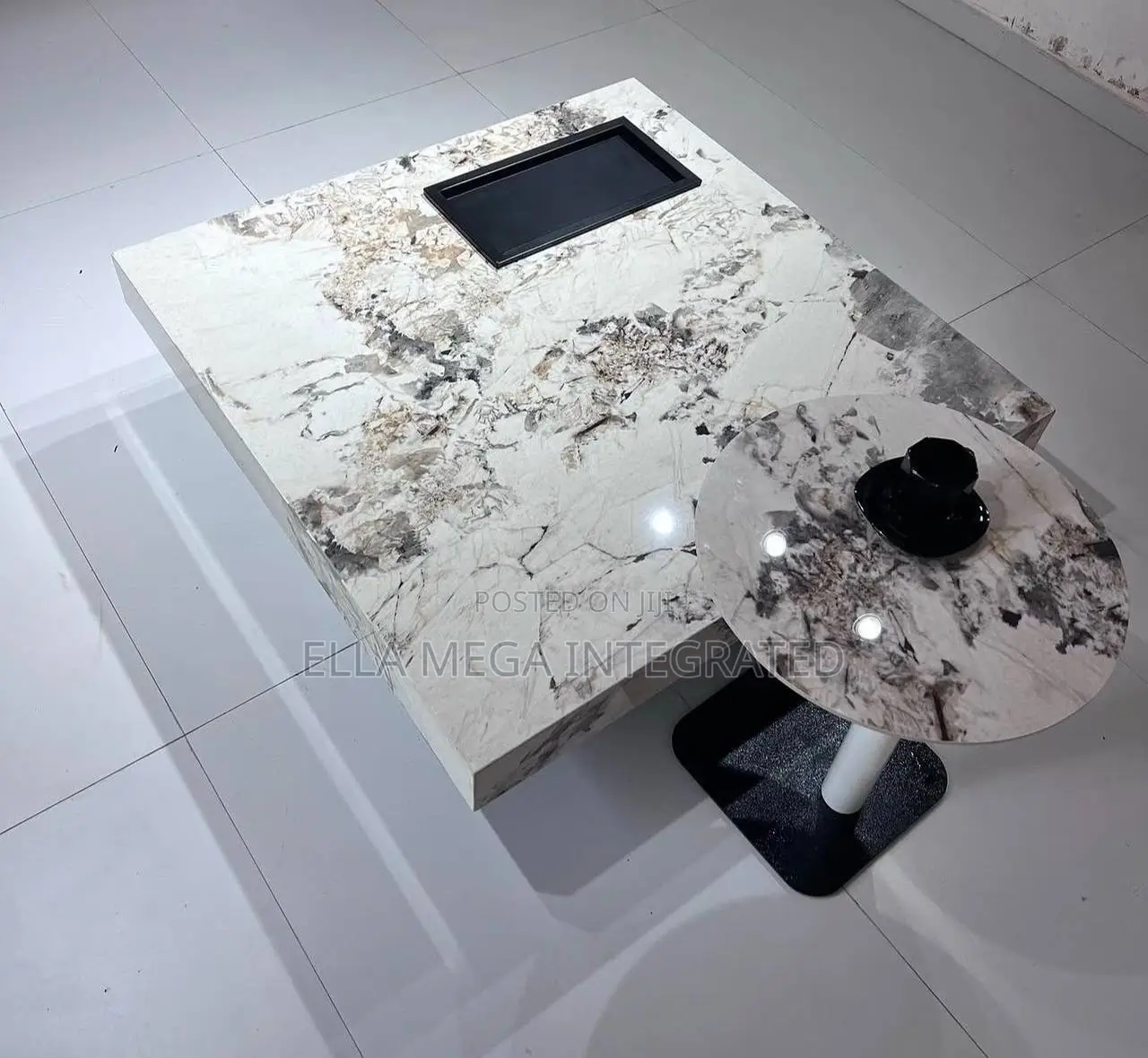 Luxury Centre Table Cuboid Shape and a Side Stool