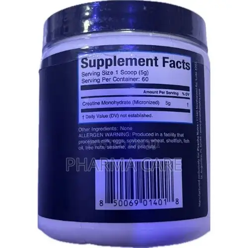 Creatine Monohydrate - Improve Performance and Strength - 300g - 60