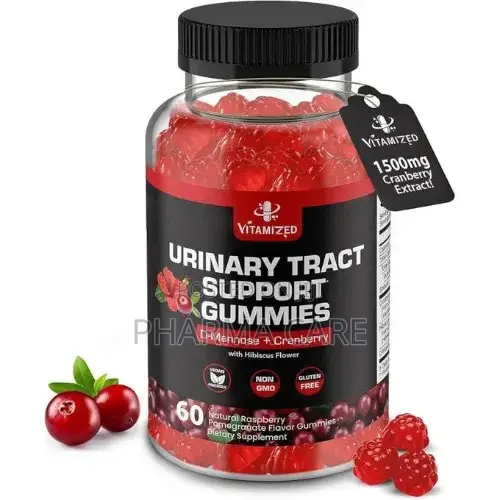 Cranberry Gummies 1500mg With D-Mannose 60 Count