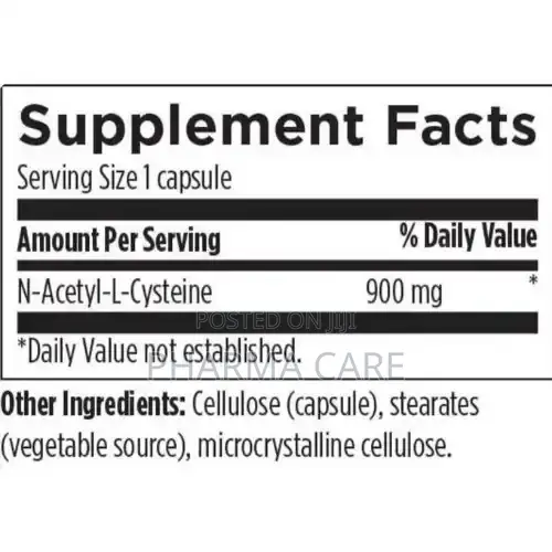 N-Acetyl-L-Cysteine Nac - 60 Capsules