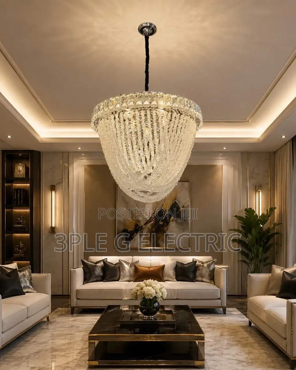 Crystal Chandelier Led and Remote
Control