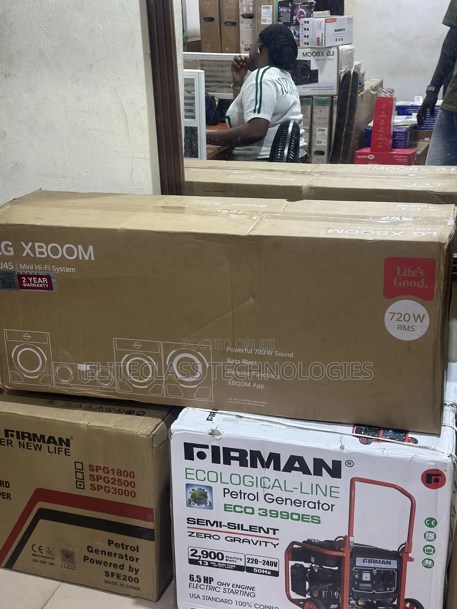 LG CJ45 XBOOM Mini Audio Setup
