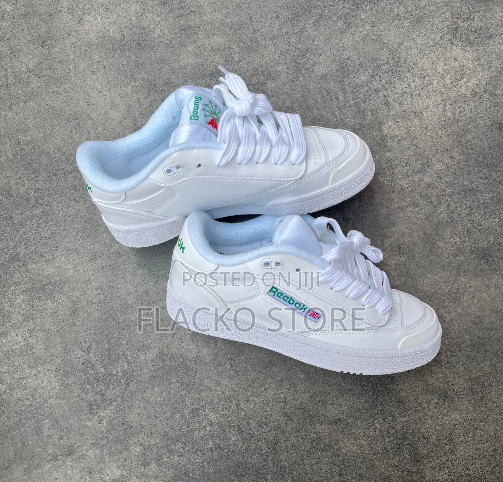Premium Reebok X Beams Club C White Sneakers