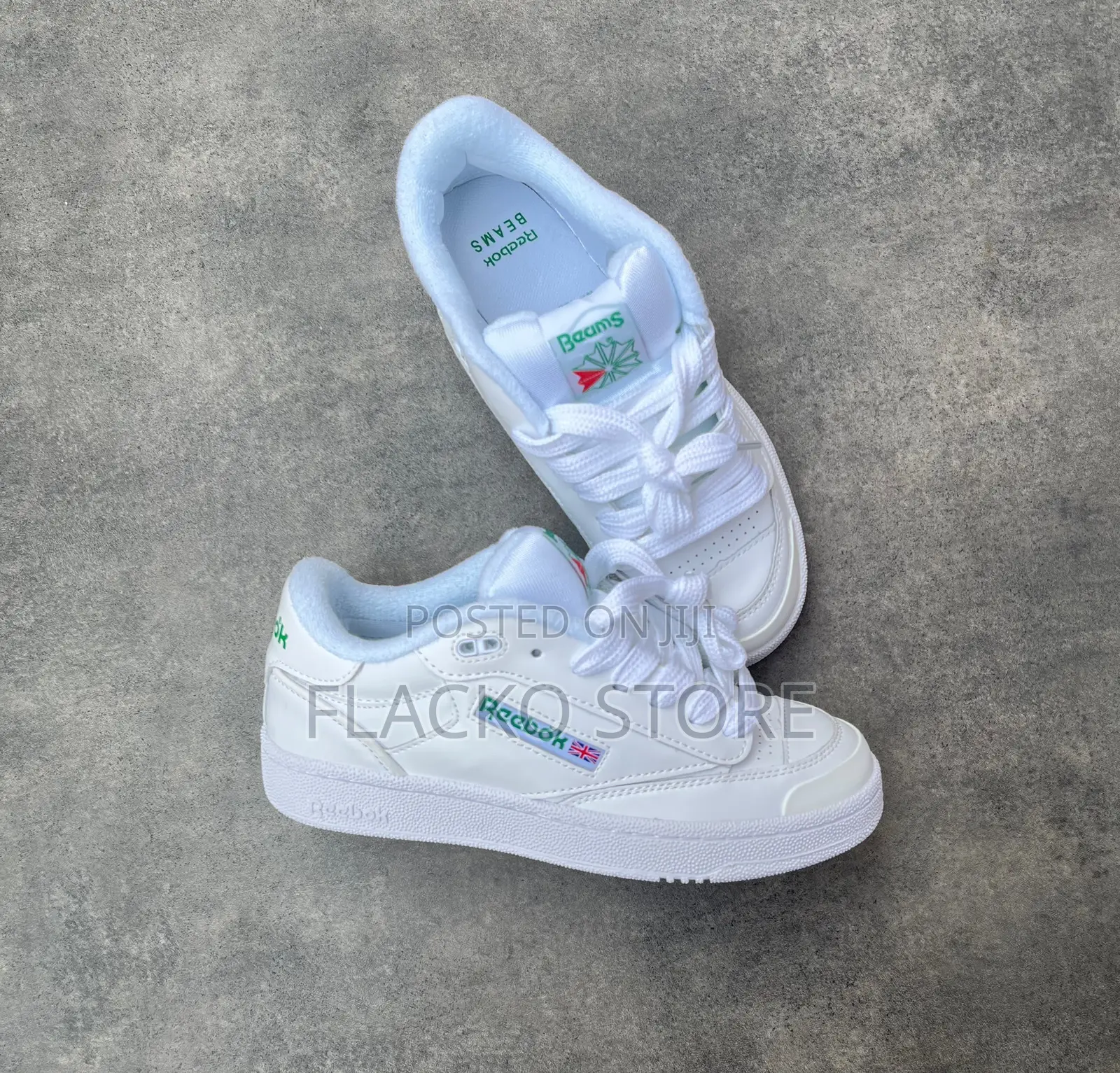 Premium Reebok X Beams Club C White Sneakers