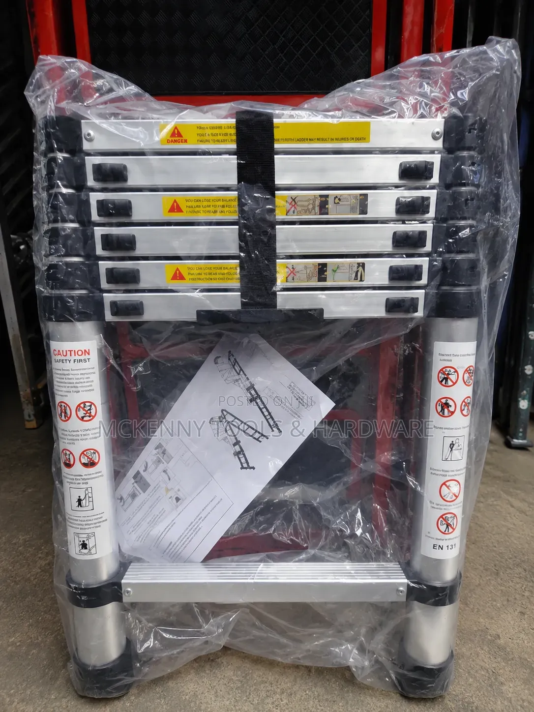 UPSTRONG Telescopic Aluminium Ladder – 150kg Heavy Duty EN131