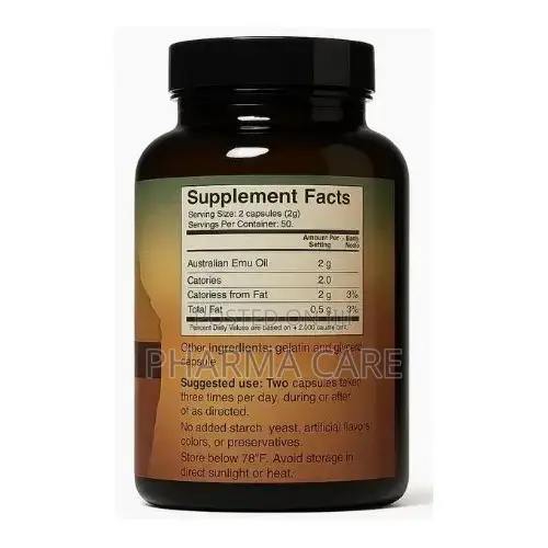 Emu Oil 100 Capsules
