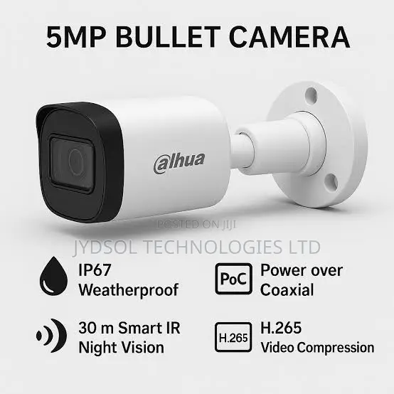 5MP Smart Dual Light HDCVI Bullet Camera DH-HAC-B1A51P-U-IL-A