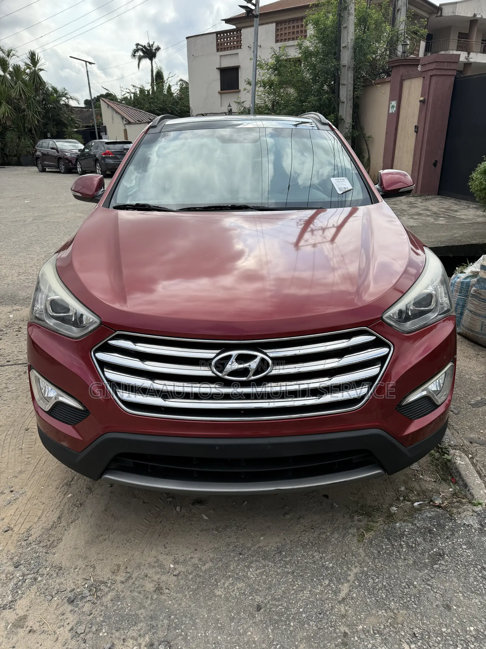 Hyundai Santa Fe Limited 4dr SUV AWD (3.3L 6cyl 6A) 2014 Orange