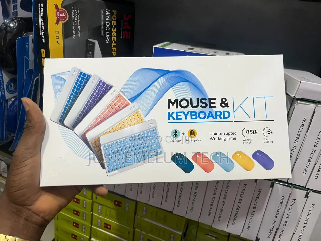 Rechargeable Bluetooth Keyboard and Mouse Combo