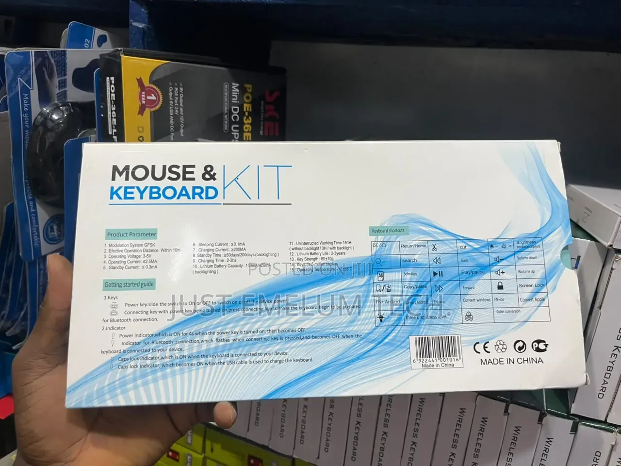 Rechargeable Bluetooth Keyboard and Mouse Combo