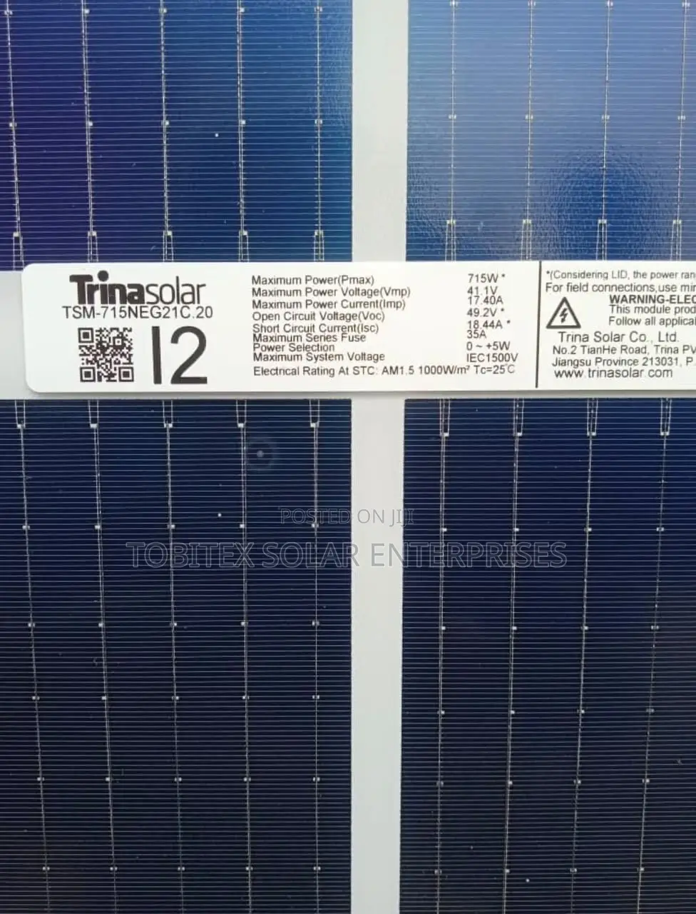 715watts Trina Solar Panels