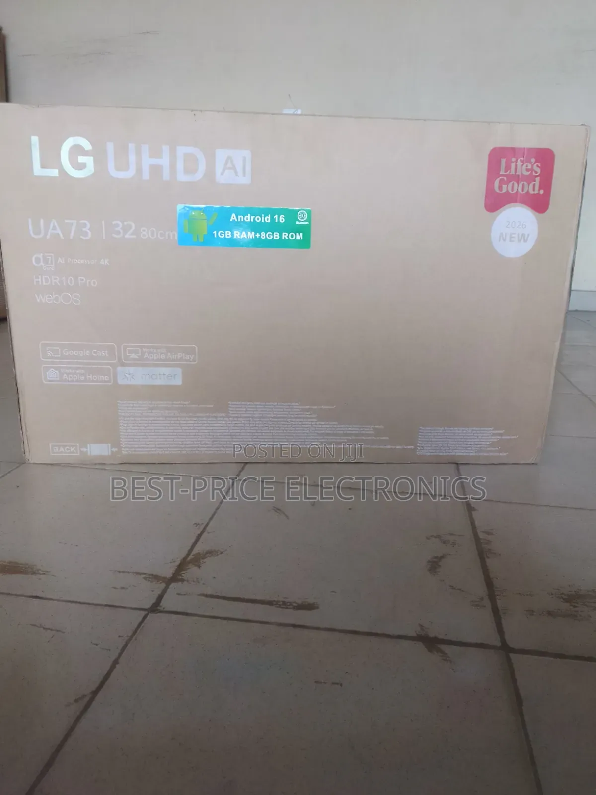 32 Inches LG WebOS Thinq UHD HDR With Full Smart TV Options