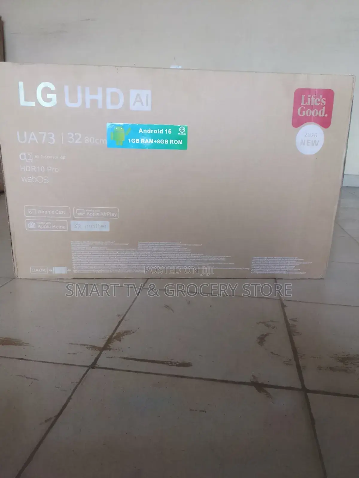 32 Inches LG WebOS Thinq UHD HDR With Full Smart TV Options