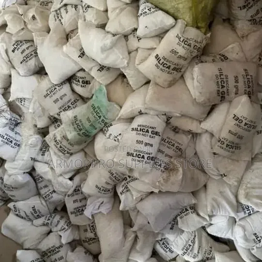 500-Gram White Fabric Sachets of Silica Gel Desiccant