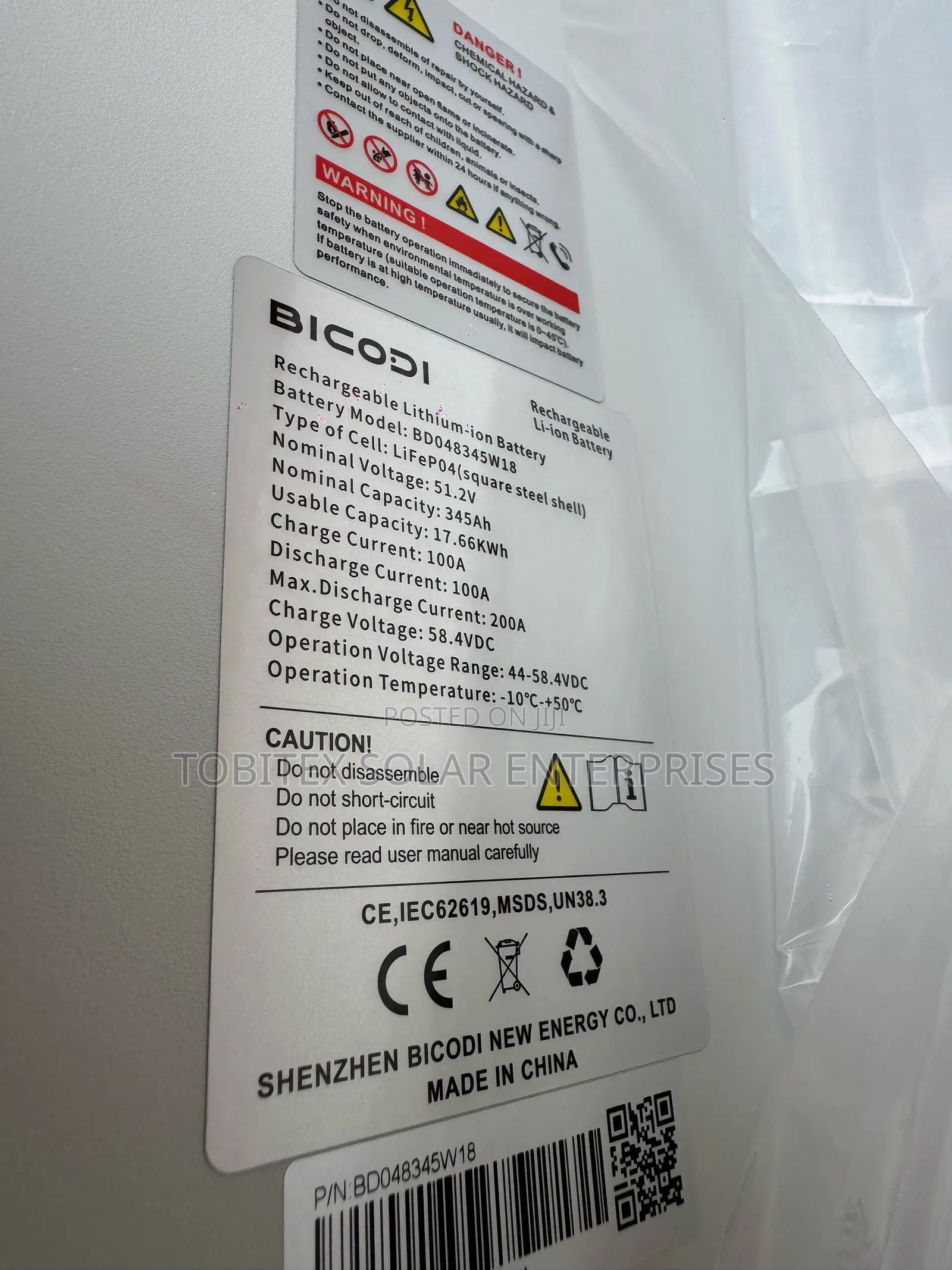 Bicodi 17.6kwh Lithium Ion Battery