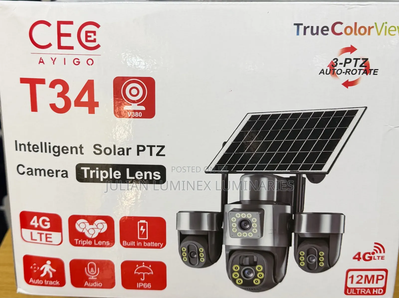 Triple Lens Solar Camera