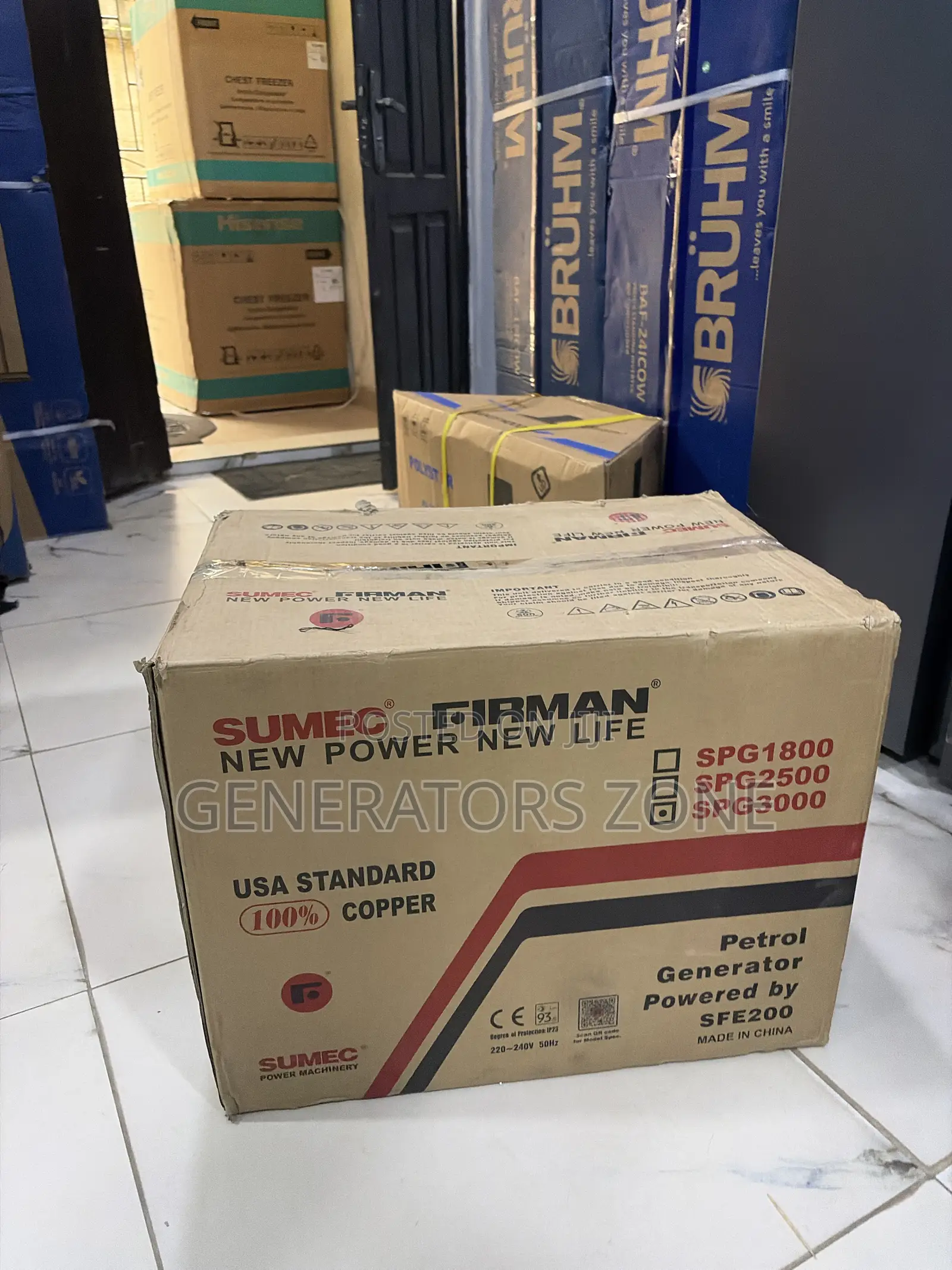 Sumec 4.5kva Firman Generator Spg3000