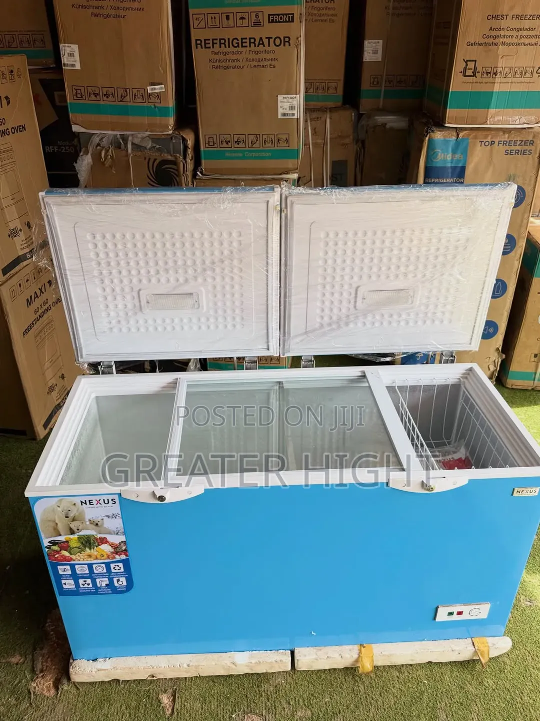 Nexus Double Door Chest Freezer 
Gross Volume: 420l