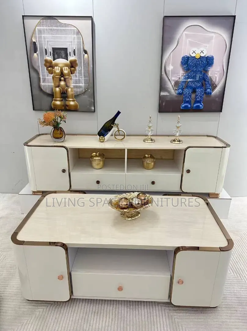 Executive Center Table With TV Stand