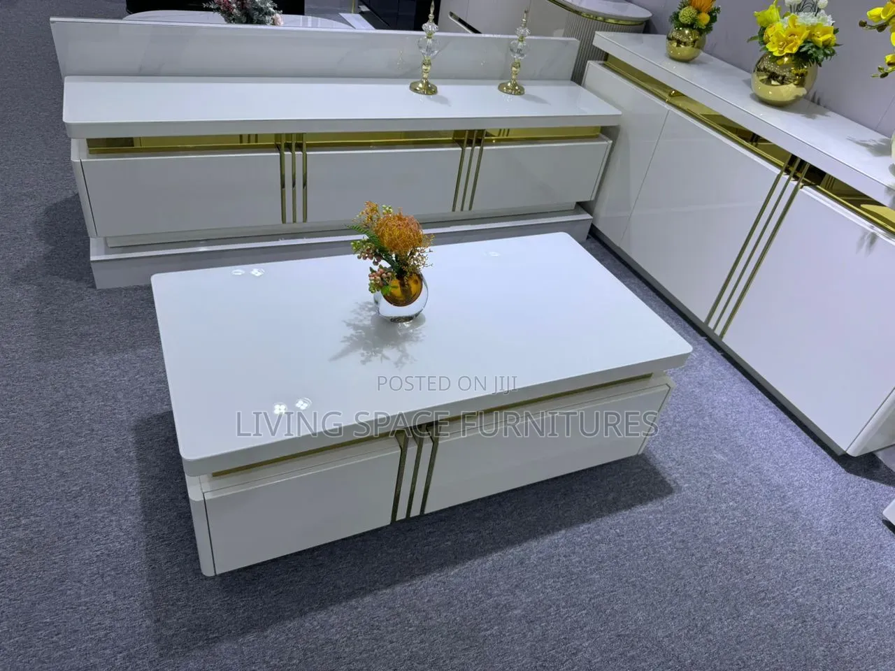 Executive Center Table With TV Stand