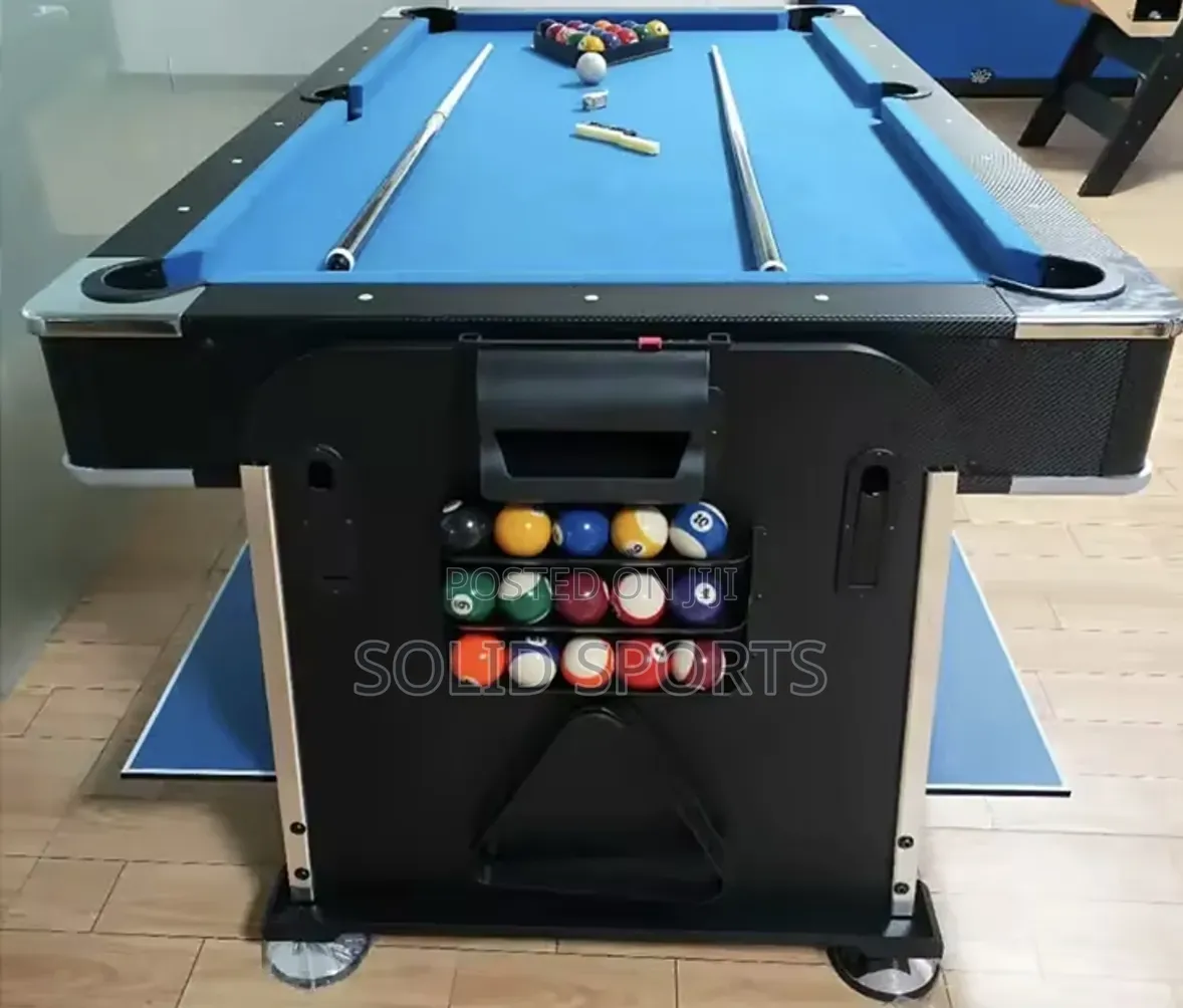 Snooker Table, Tennis, Air Hockey, and Dining 4 in 1