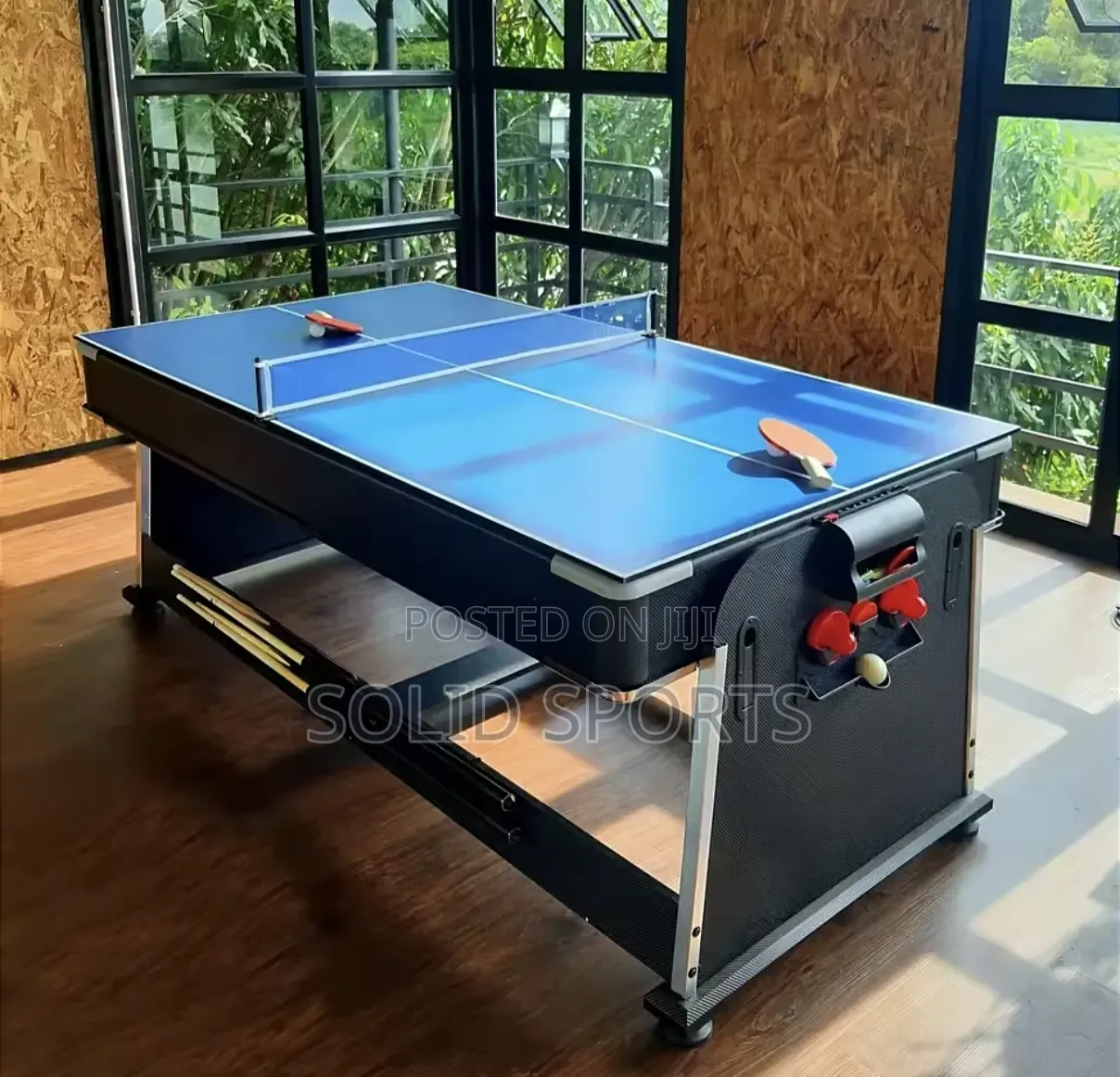 Snooker Table, Tennis, Air Hockey, and Dining 4 in 1