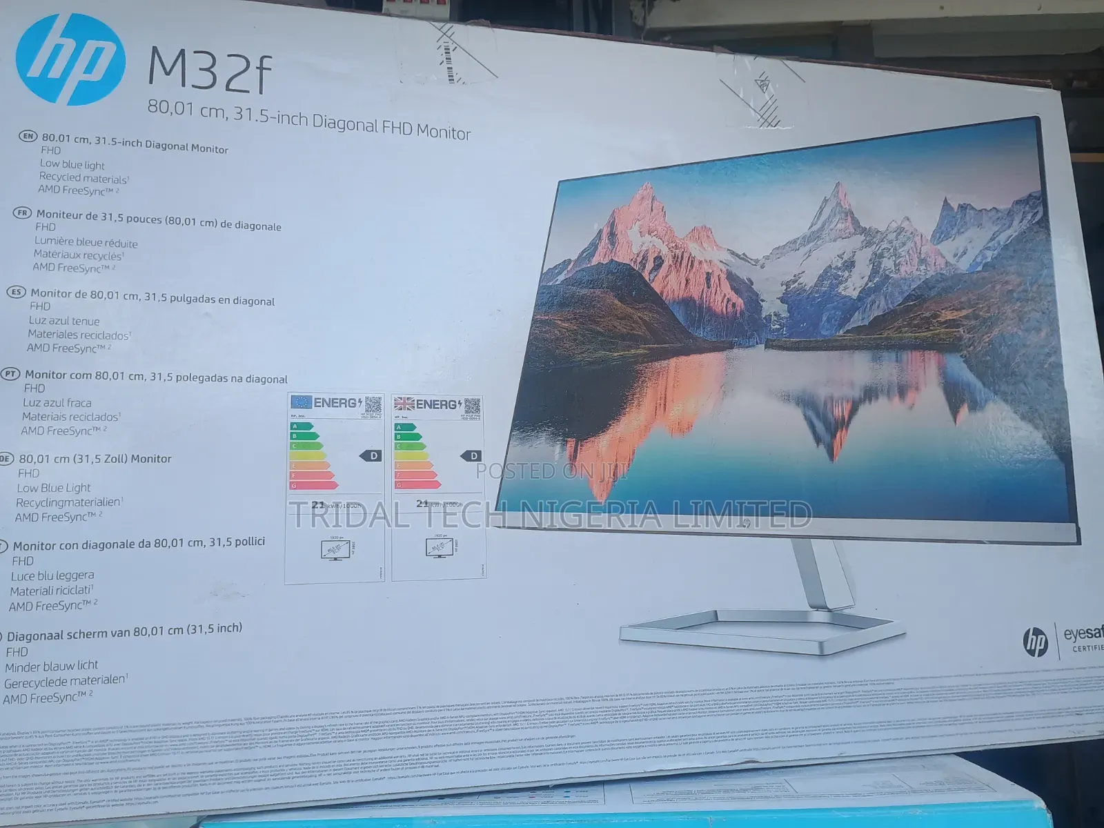 HP M32f 31.5" FHD 75Hz Monitor | VA | FreeSync | Brand New