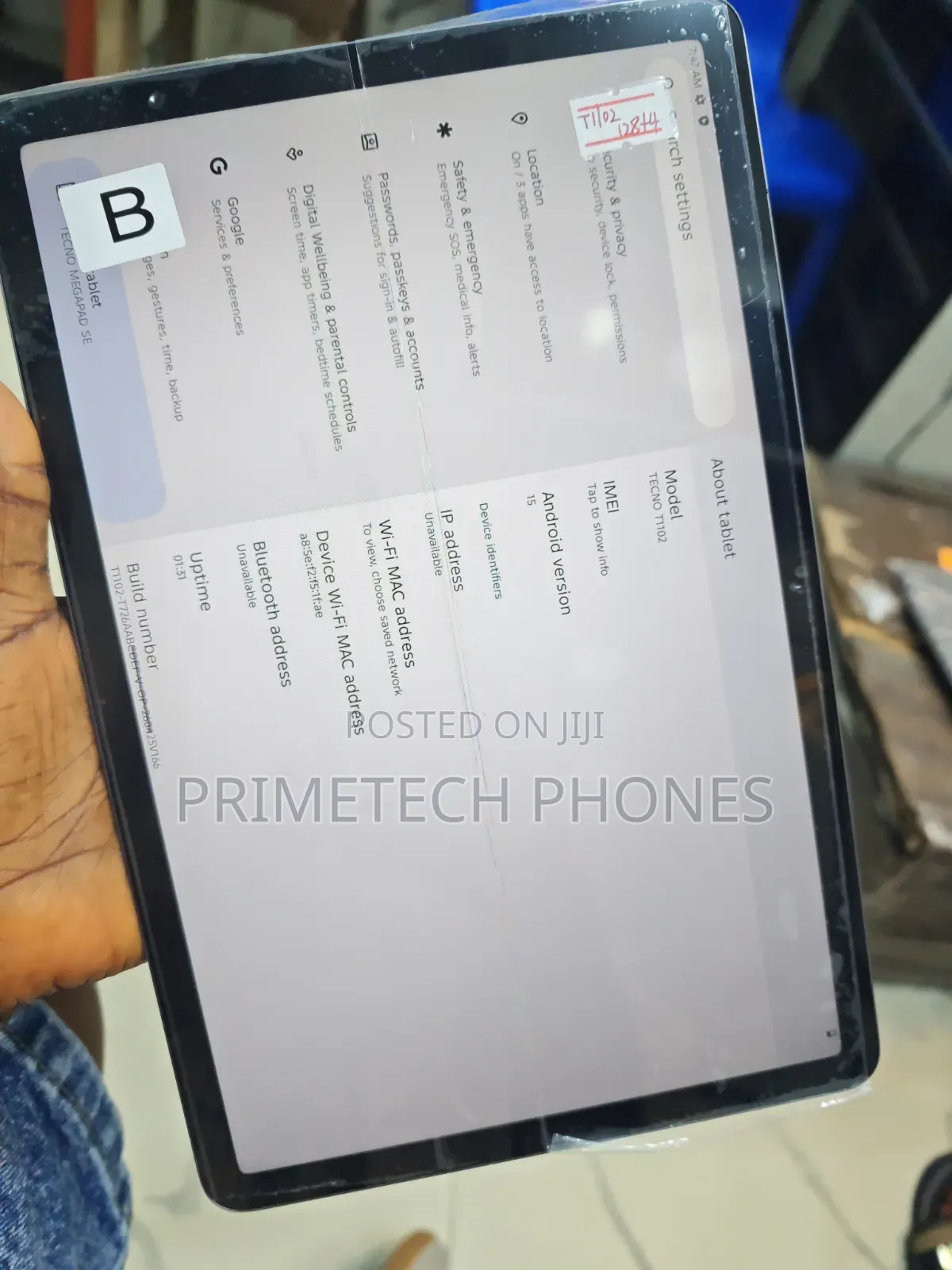 Tecno Megapad SE 128 GB Black