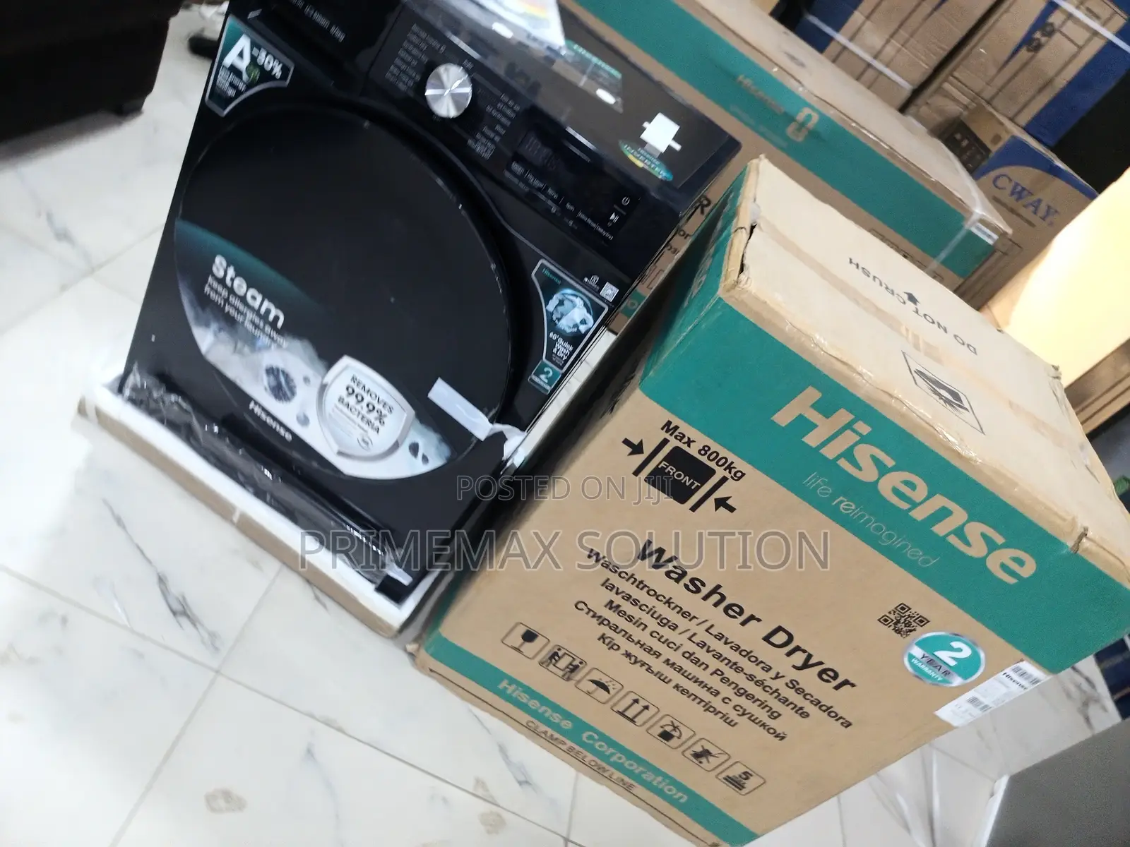 Wash. Dry. Done. Hisense 8kg Automatic Combo Machine