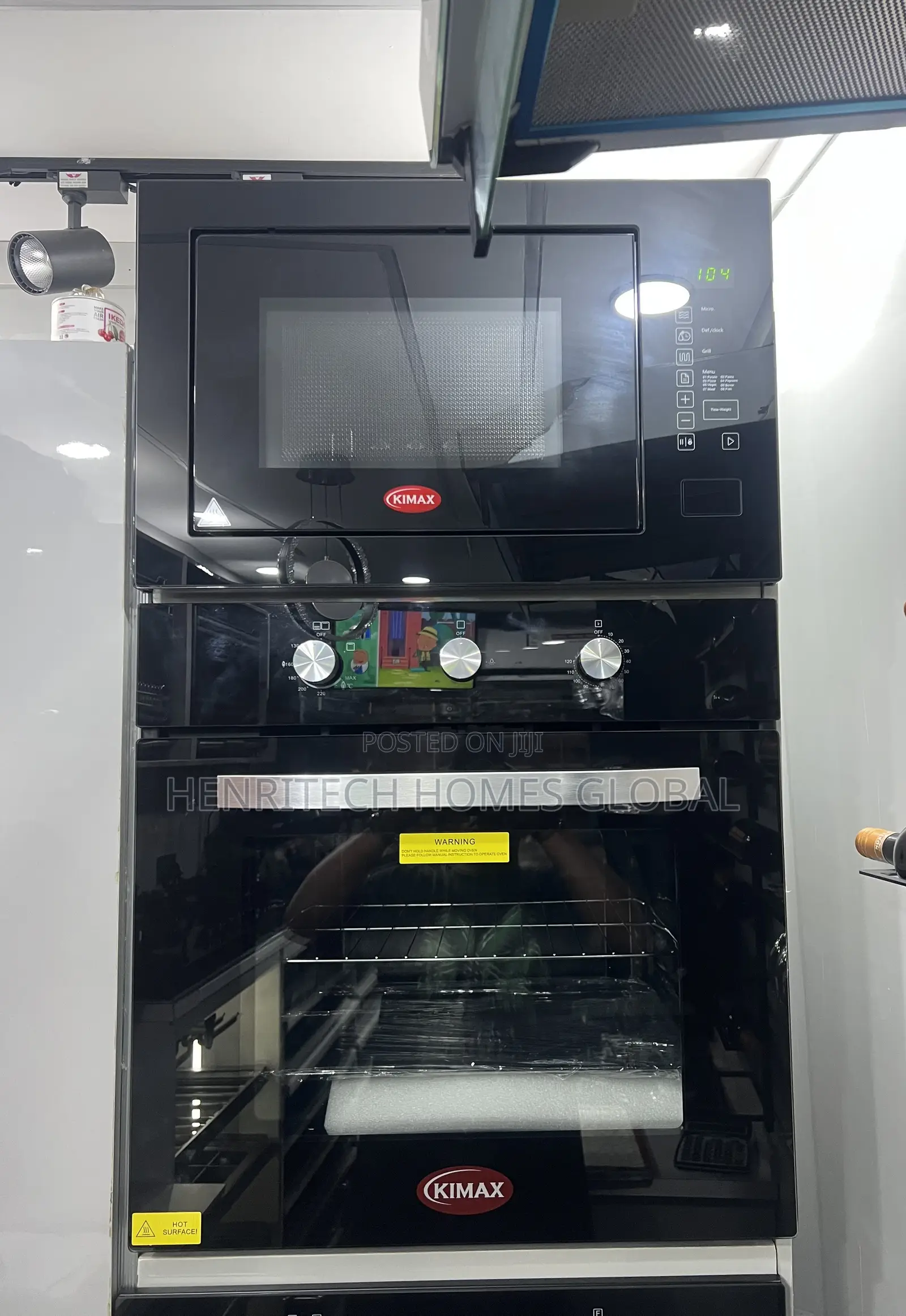 Kimax 25L Built-in Microwave & Oven – Electric & Gas